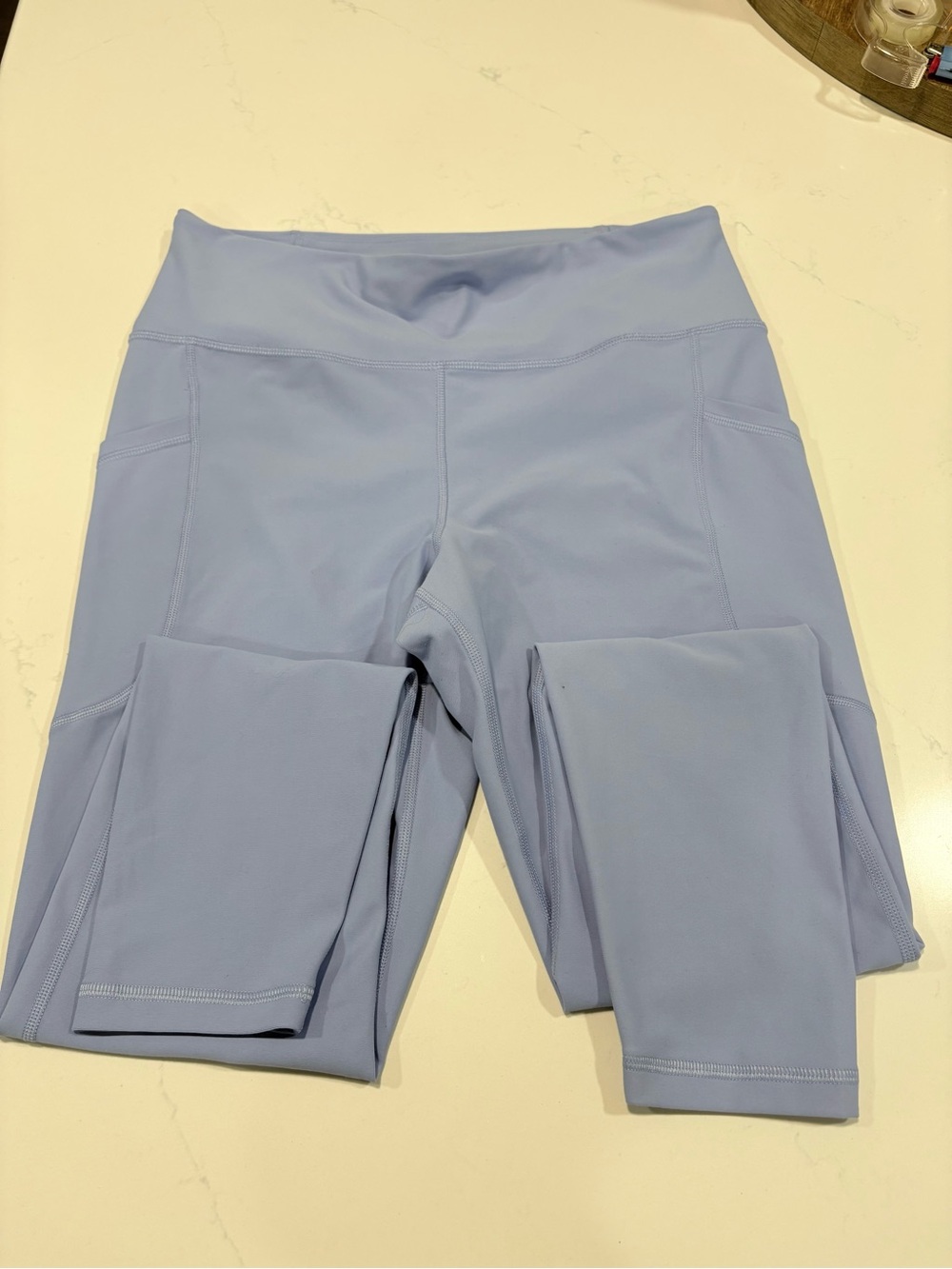 WMNS Old Navy Active Powersoft High Rise Powder Blue Leggings Sz Large